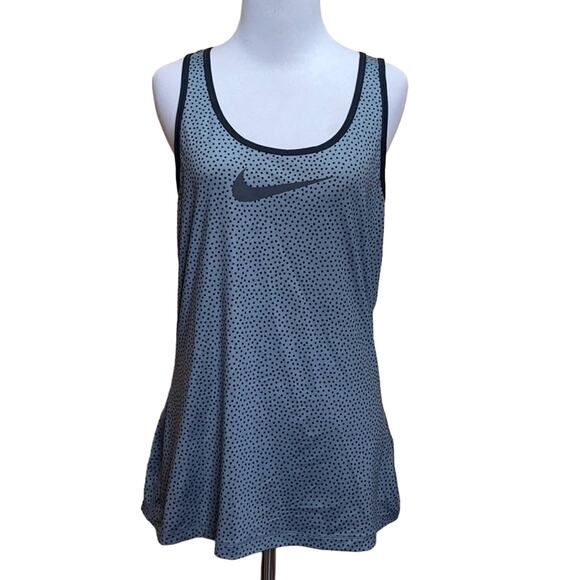 Nike Pro Polka Dot Swish Racerback Tank Top Large - Picture 1 of 9